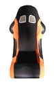 중국 좌석, 차 자동차의 접의자 두 배 슬라이더를 경주하는 스웨드 물자 검정 및 오렌지 회사